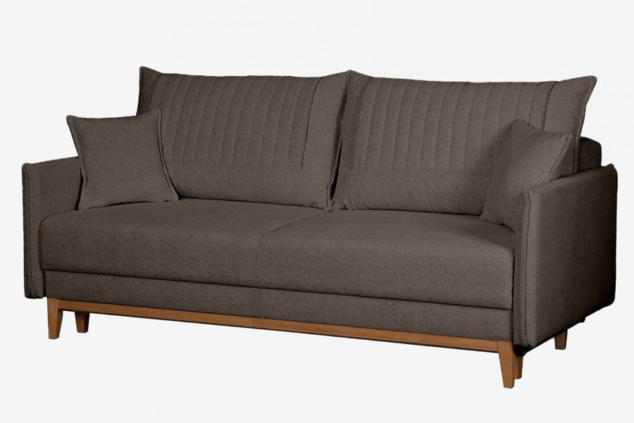 ספת תלת רילקסון נפתחת למיטה דגם בצבע חום