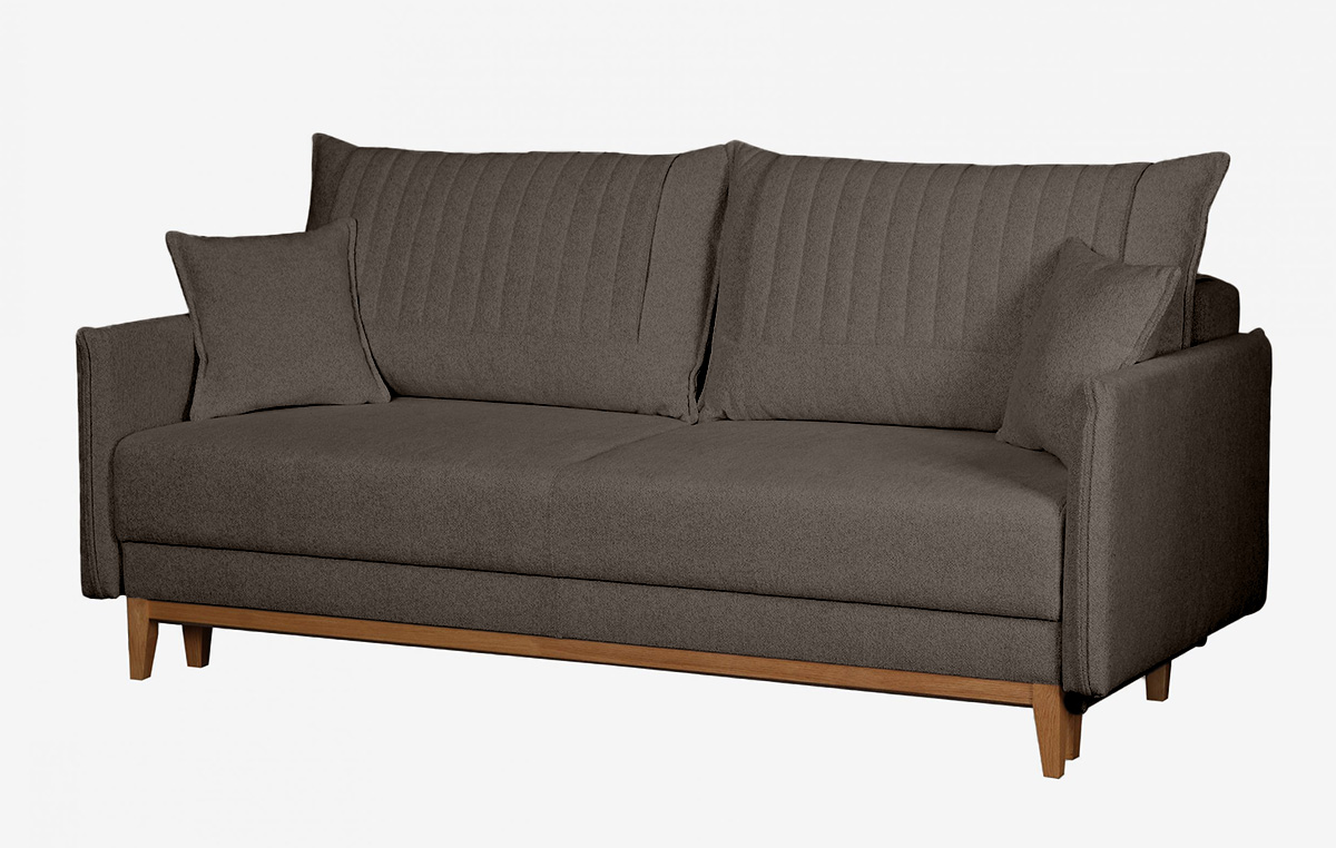 ספת תלת רילקסון נפתחת למיטה דגם בצבע חום