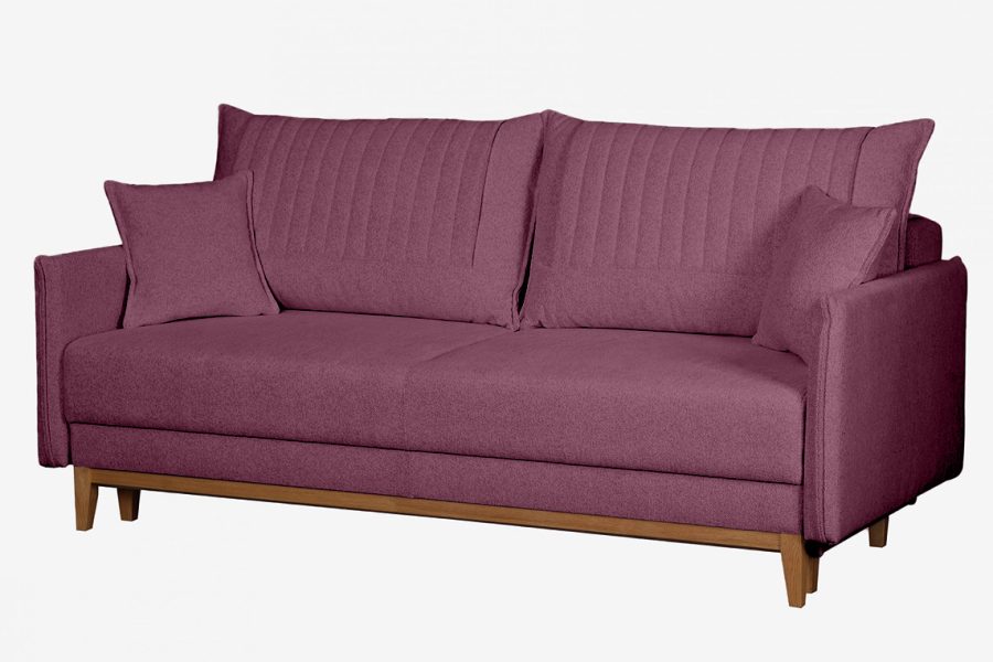 ספת תלת רילקסון נפתחת למיטה דגם בצבע חציל