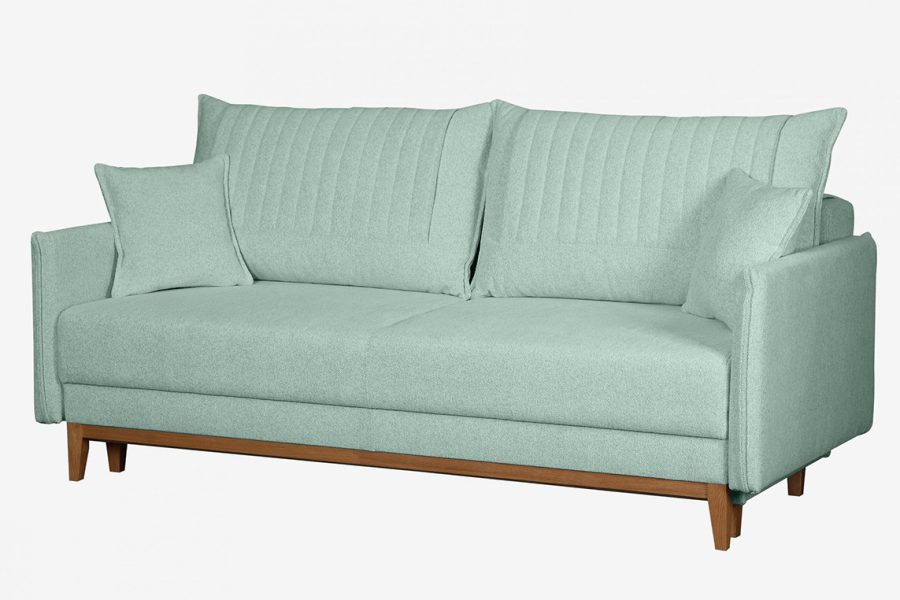 ספת תלת רילקסון נפתחת למיטה דגם בצבע טורקיז