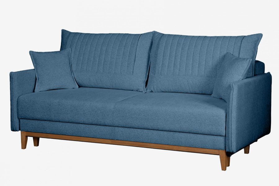 ספת תלת רילקסון נפתחת למיטה דגם בצבע כחול