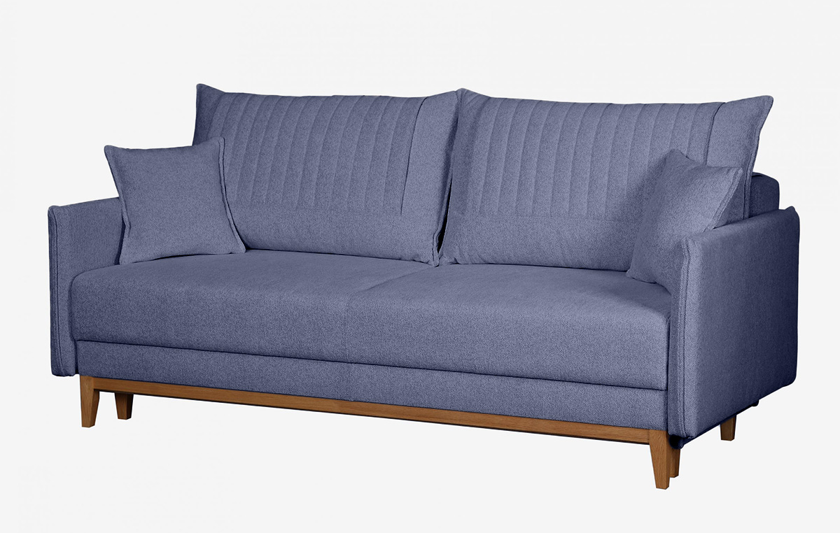 ספת תלת רילקסון נפתחת למיטה דגם בצבע פטרול