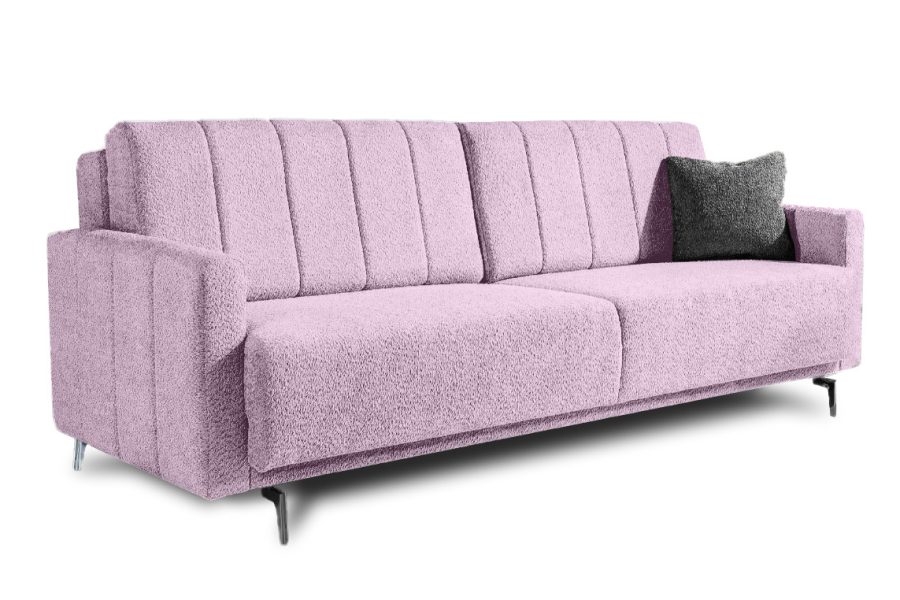 פרלה ספה נפתחת למיטה בצבע ורוד