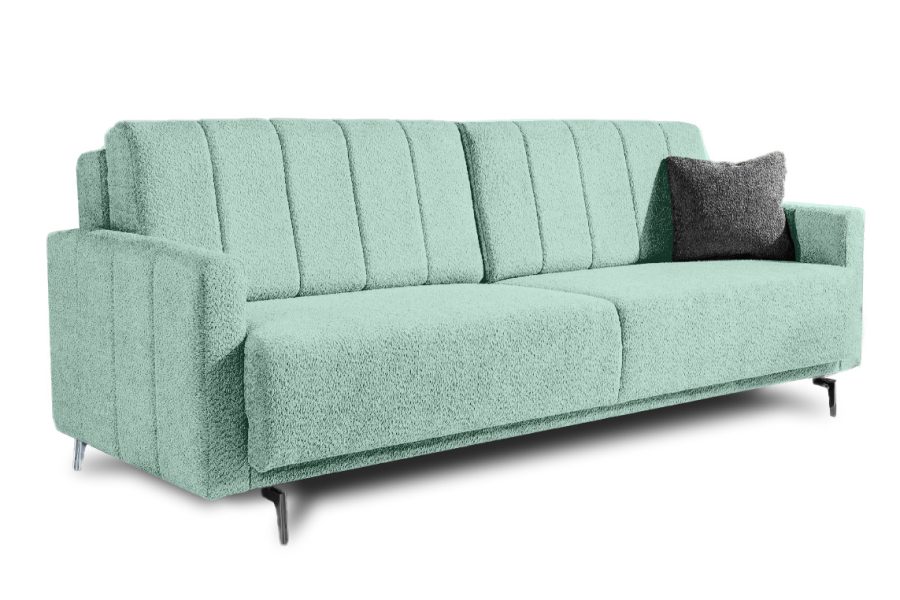 פרלה ספה נפתחת למיטה בצבע טורקיס