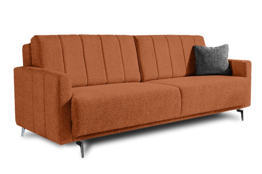 פרלה ספה נפתחת למיטה בצבע כתום