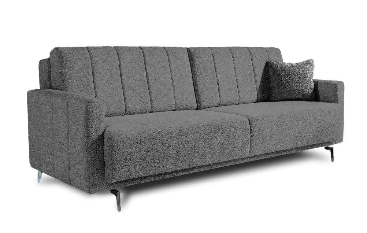 פרלה ספה נפתחת למיטה בצבע עכבר אפור