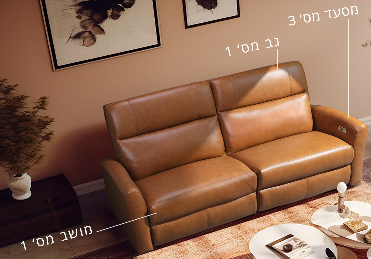 7000 מערכת ישיבה בהתאמה אישית תוצרת קנדה מעור סדרה DTL2