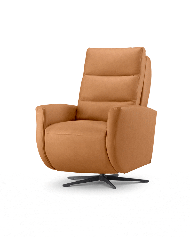 כורסת-טלויזיה-מעוצבת-רילקסון-M62-בצבע-עור-כתום