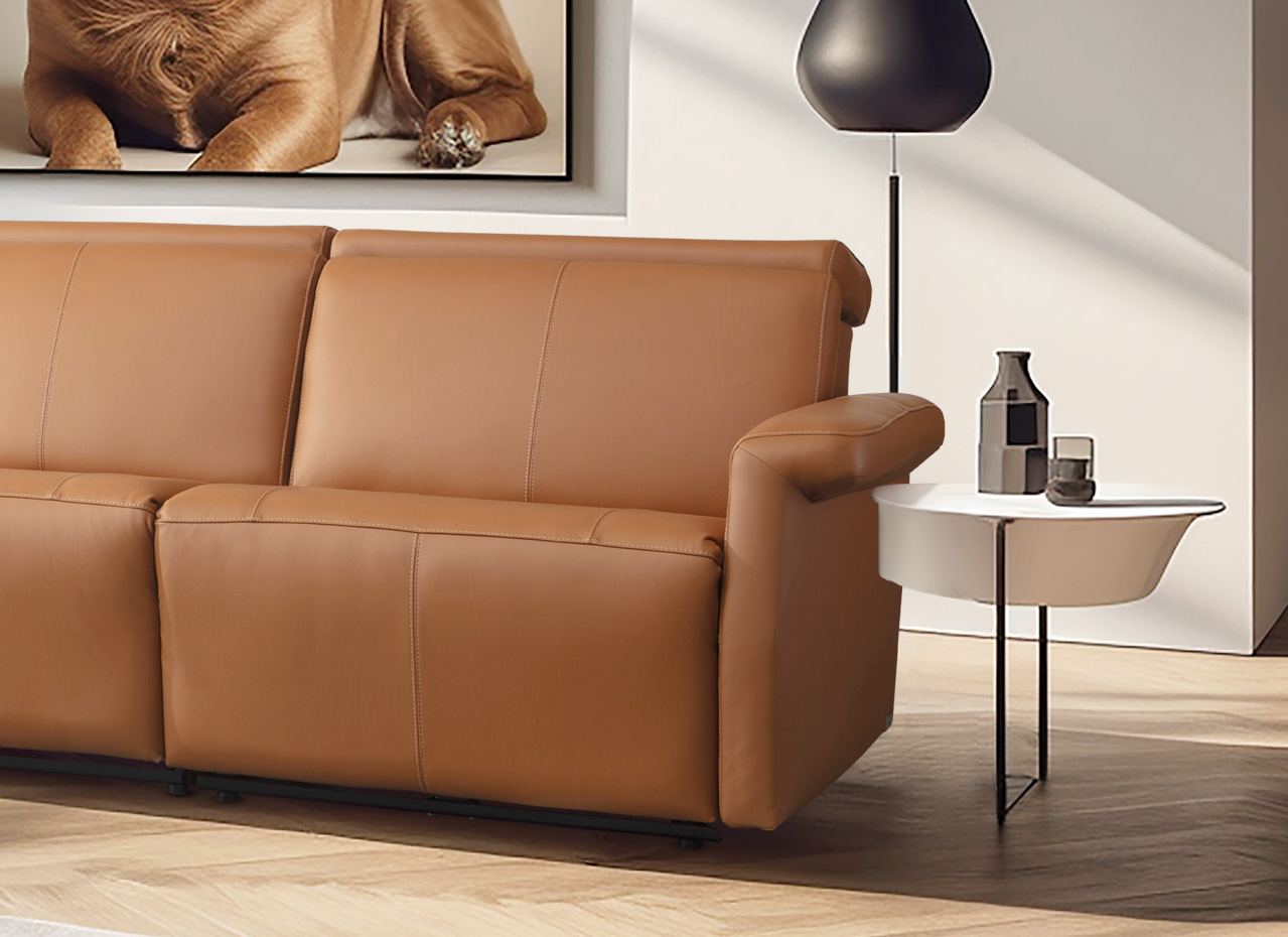 ספה-מעוצבת-עם-ריקליינרים-רילקסון-תוצרת-קנדה-עור-טרקוטה DTL2