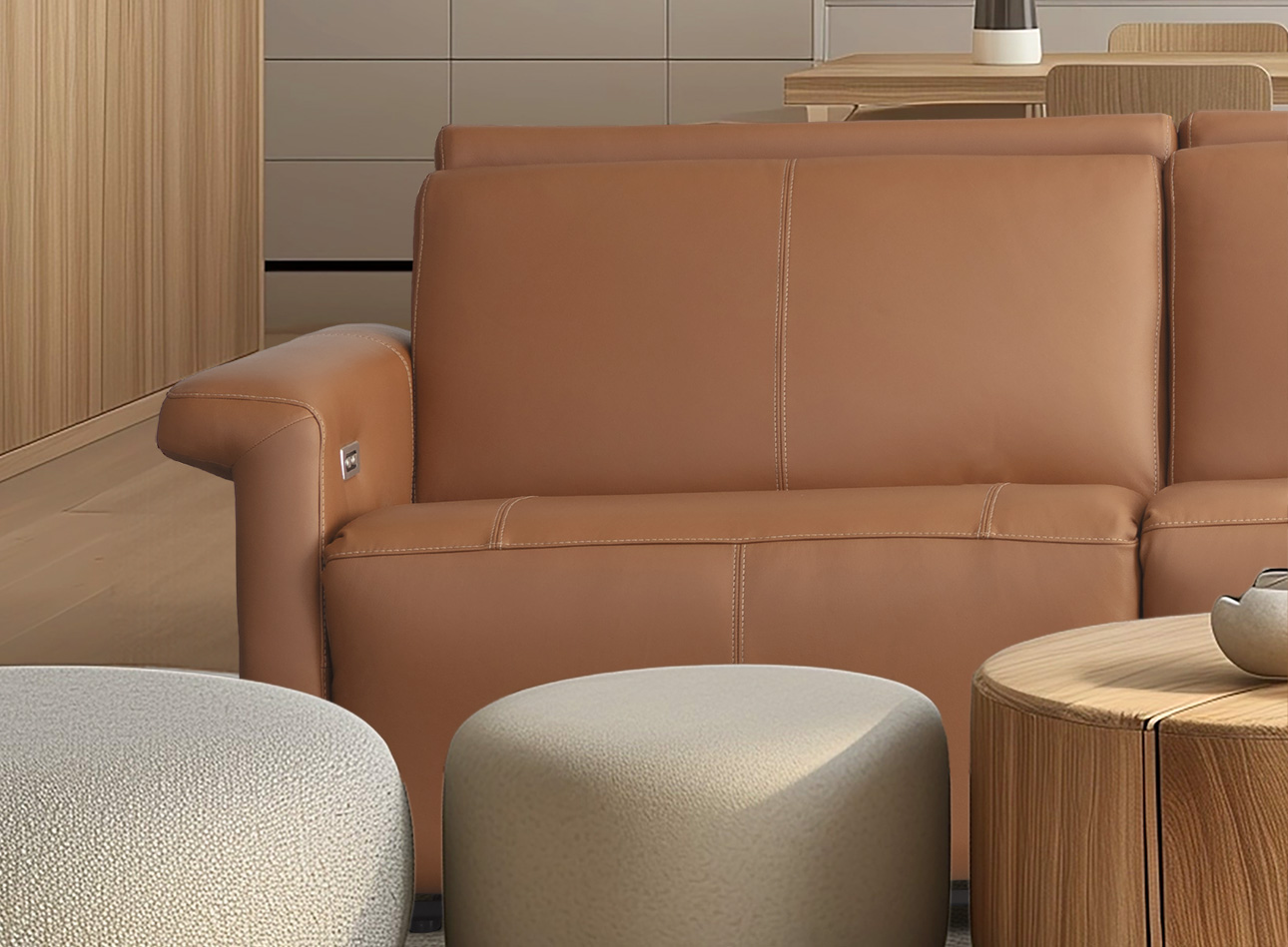 ספה-מעוצבת-עם-ריקליינרים-רילקסון-תוצרת-קנדה-עור-טרקוטה DTL3