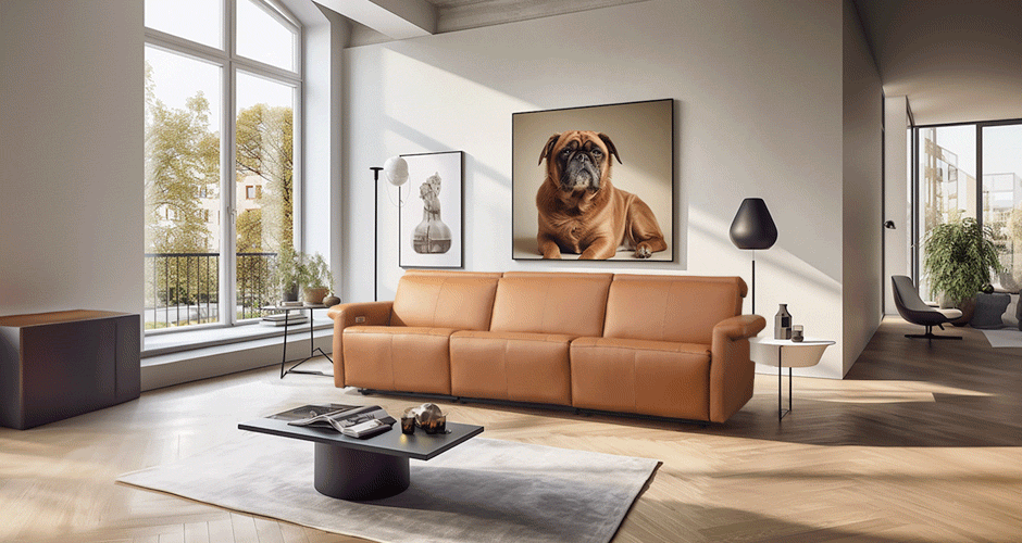 ספה מעוצבת עם ריקליינרים – דגם 3001