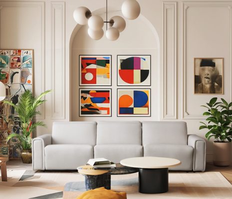 ספה מעוצבת עם ריקליינרים – דגם 3099