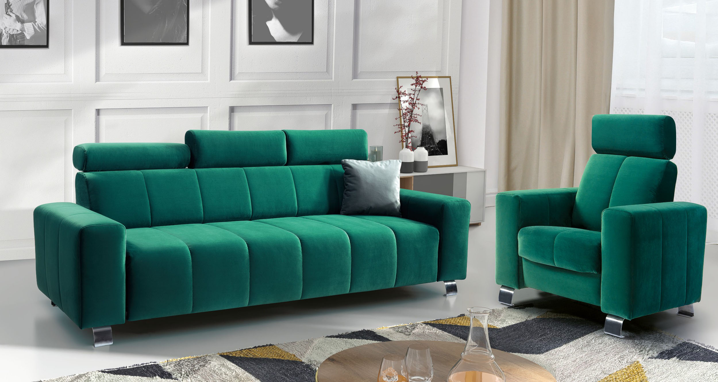 סלונים מעוצבים - מערכת ישיבה - דגם: רוקי_0011_טריו