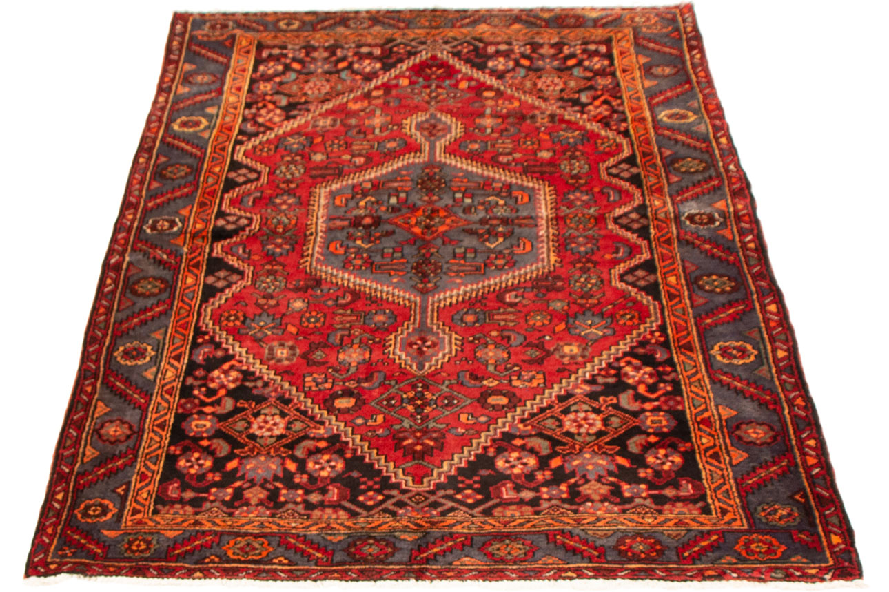 שטיח זאנג'אן פרסי בגווני בורדו בריק