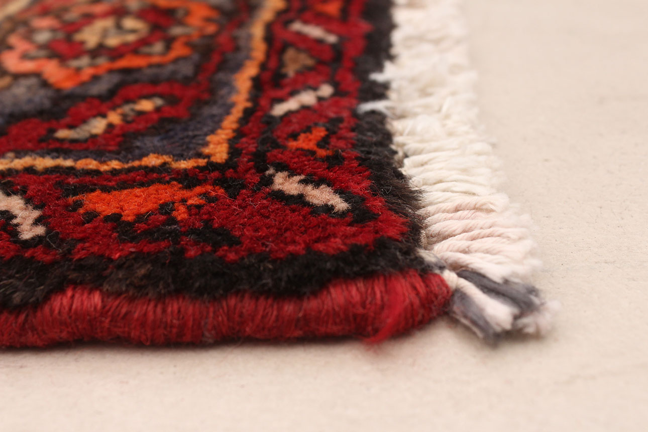 שטיח זאנג'אן פרסי בגווני בורדו בריק