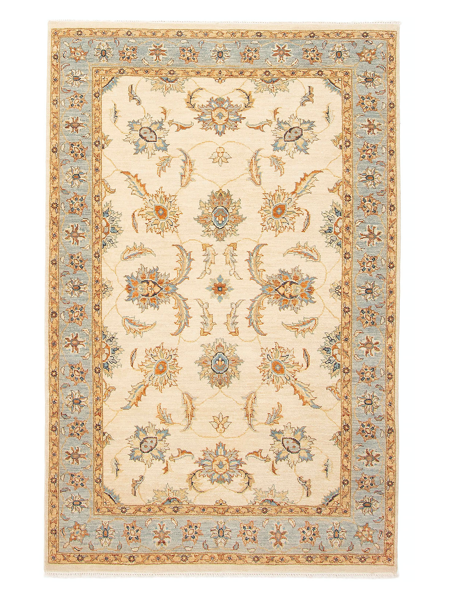 שטיח זיגלר פרימיום תכלת ובייז'