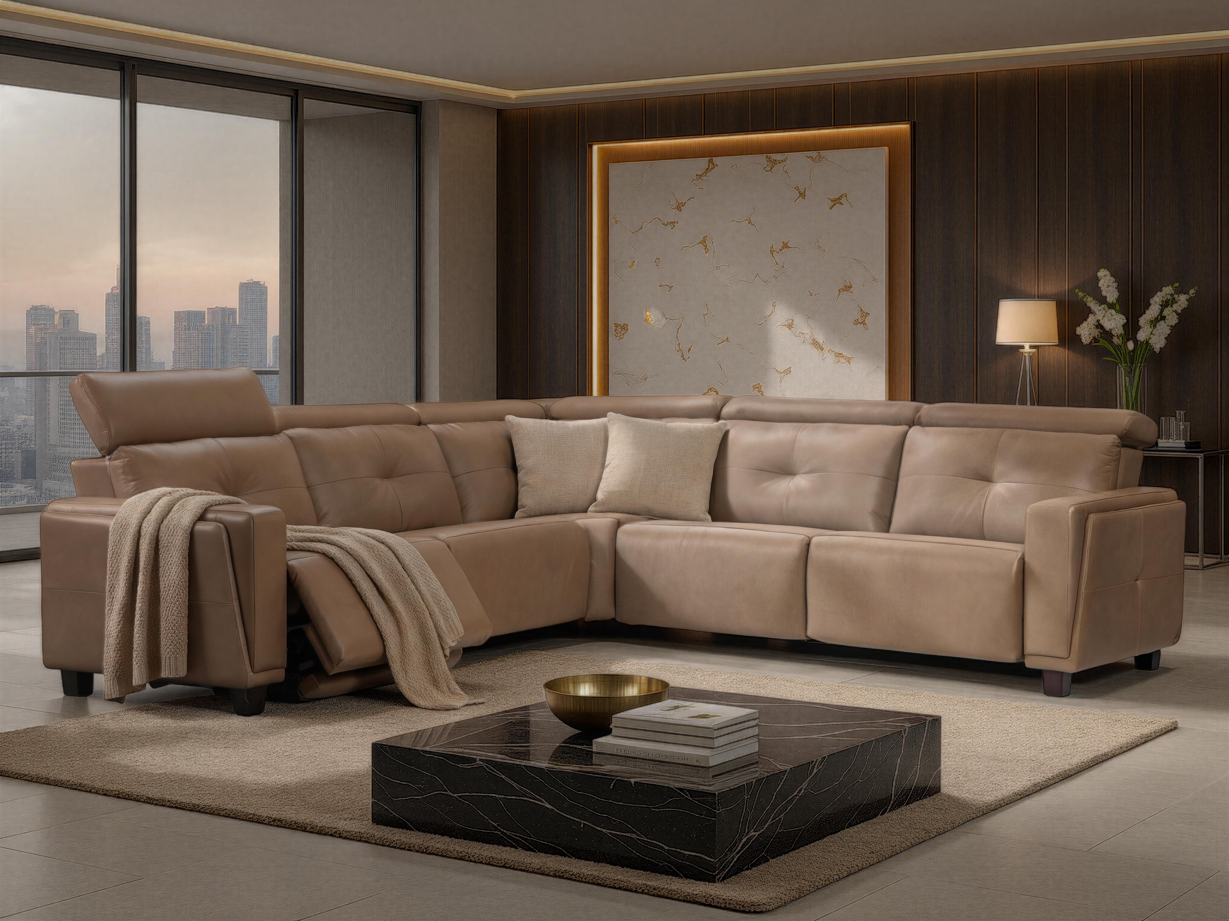 מערכת ישיבה עם ריקליינרים תוצרת קנדה