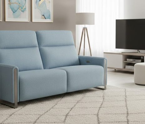 ספה מעוצבת עם ריקליינרים – F93