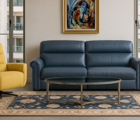 מערכת ישיבה יוקרתית מעור – בעיצוב מסורתי