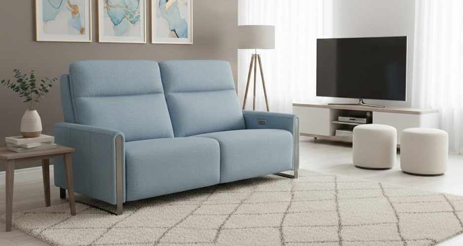 ספה מעוצבת עם ריקליינרים – F93