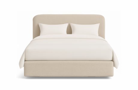 מיטה מעוצבת עם ארגז מצעים