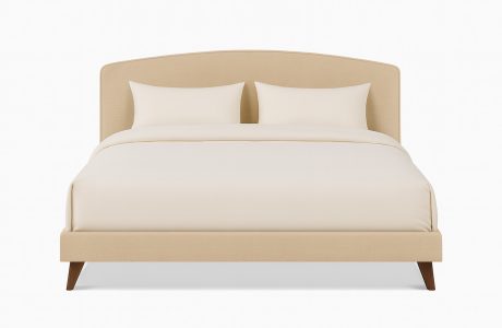 מיטה מרופדת – בקווים נקיים