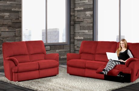 סלון מעוצב עם ריקליינרים – 2088