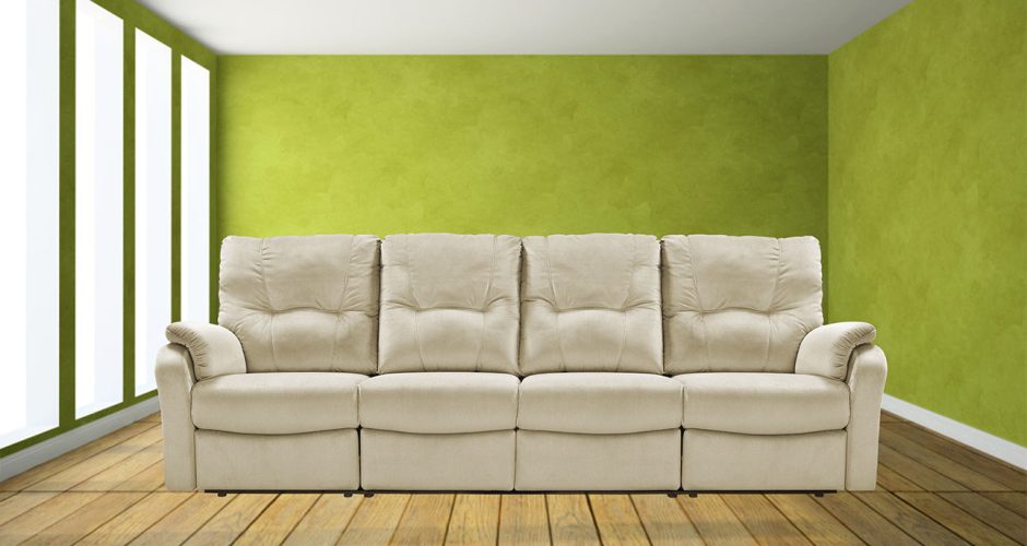 ספה ארוכה עם ריקליינרים 8099