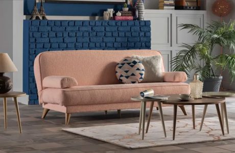 ספה סלונית נפתחת למיטה – מעוצבת