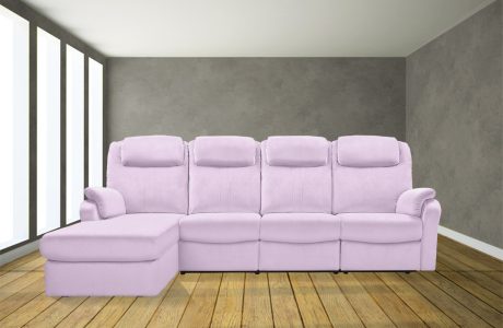 שזלונג מעוצב עם ריקליינרים – 8058