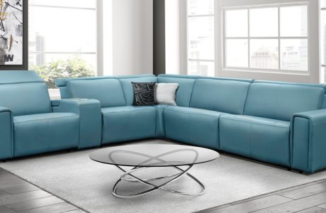 מערכת פינתית עם ריקליינרים